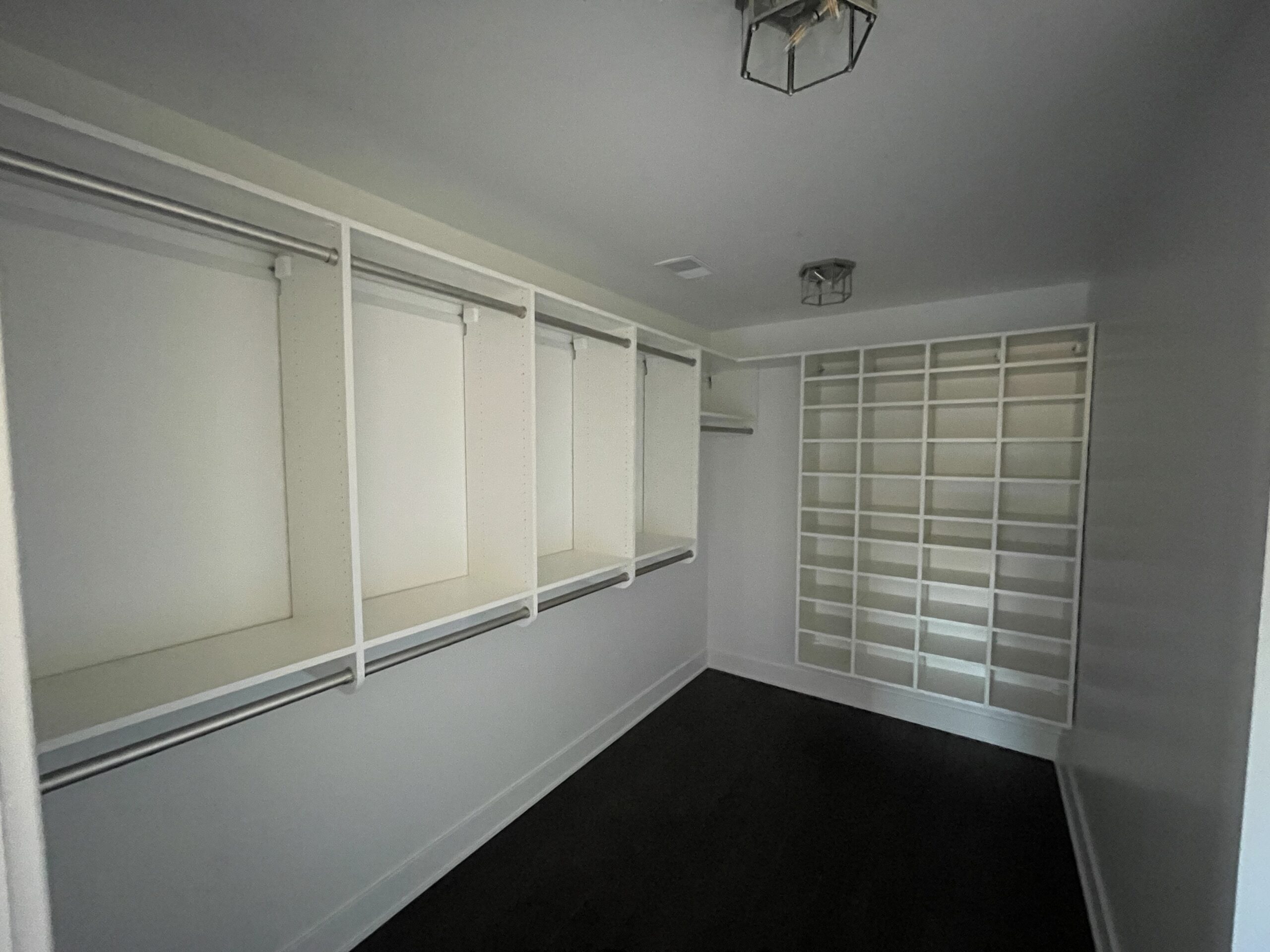 Custom closet shelving